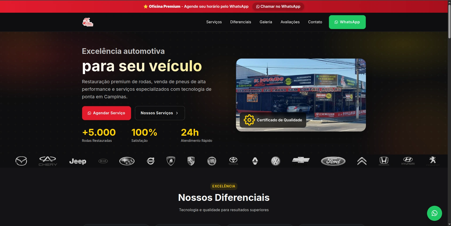 Prévia de Landing Page